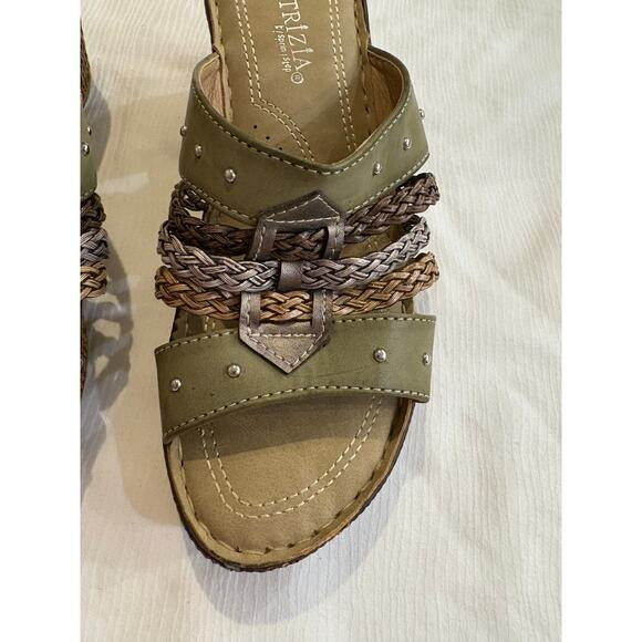 Patrizia by Spring Step Pitaya Size 38 US 7 Braided 2.5" Wedge Sandal Open Toe - Picture 5 of 16